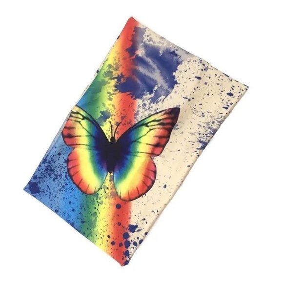 Bohemian Style Wide Stretch Butterfly Headband (Beige) - Picture 1 of 4